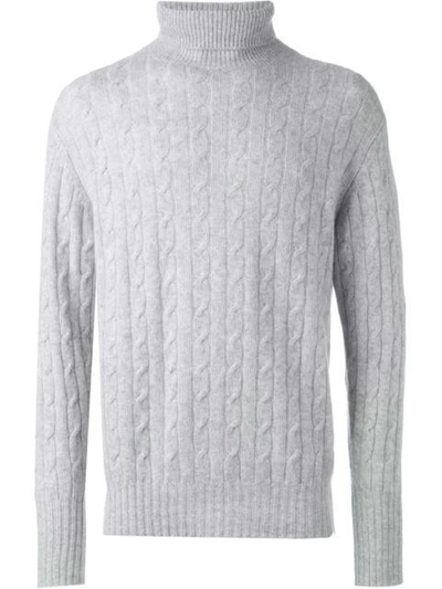N•peal Roll Neck Sweater In Grey