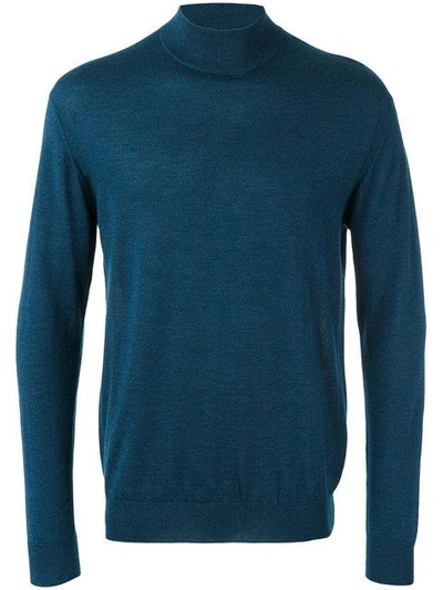 N•peal Pullover Mit Stehkragen In Blue