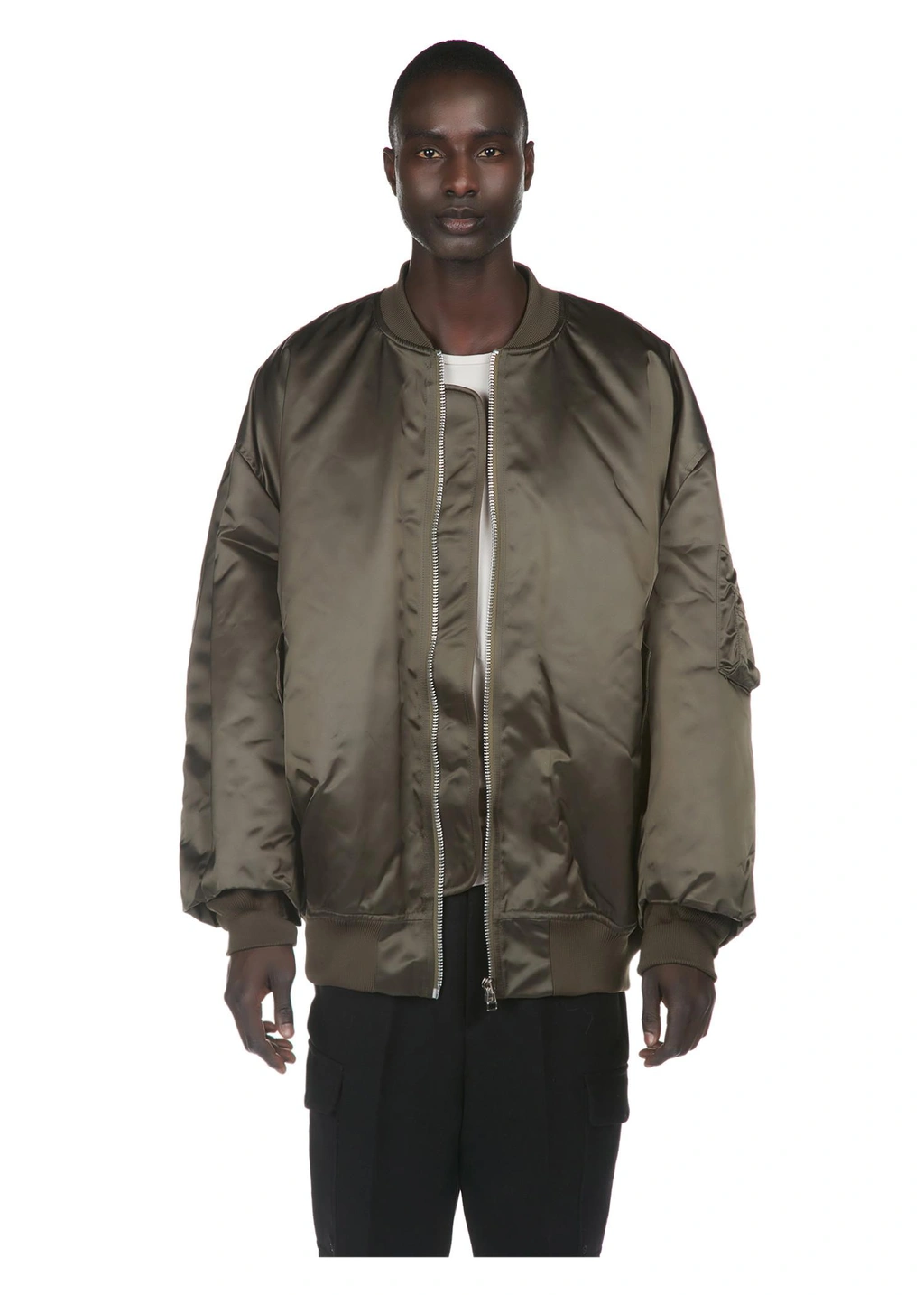 Hed Mayner Classic Bomber Jacket In Green | ModeSens