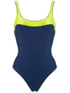 Lygia & Nanny Bi-colour Swimsuit - Blue