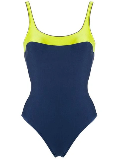 Lygia & Nanny Bi-colour Swimsuit - Blue In Blue