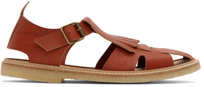 Henrik Vibskov Side-buckle Fastening Sandals In Brown