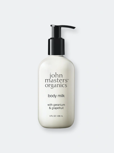 John Masters Organics Body Milk With Geranium And Grapefruit, 8 Fl oz