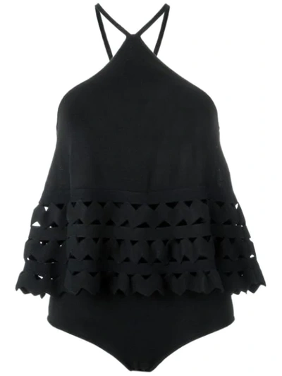 Andrea Bogosian Knit Bodysuit In Black