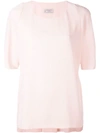 Alberto Biani Rear Pleat Blouse - Pink