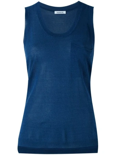 P.a.r.o.s.h Knitted Tank Top In Blue