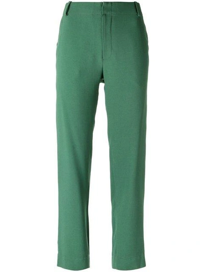 Andrea Marques Slim Fit Trousers In Green
