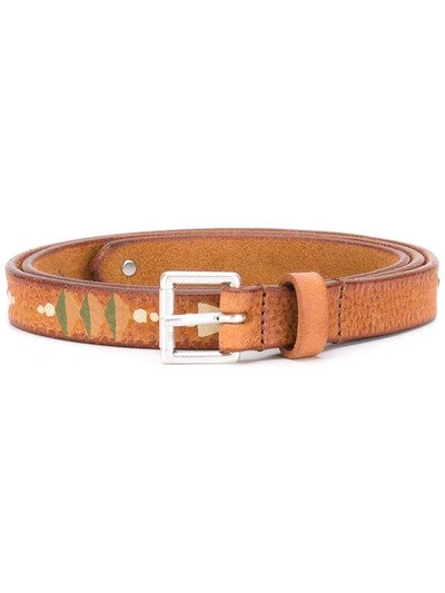 Htc Hollywood Trading Company Pathway Print Belt In Neutrals