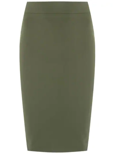 Gloria Coelho Pencil Skirt In Green
