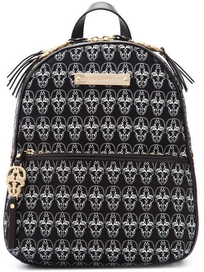 Thomas Wylde Venice Henna Skull Backpack - Black