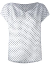 Alberto Biani Polka Dot T-shirt - Grey