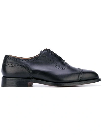 Tricker's Classic Oxford Shoes In Black