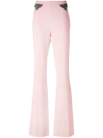 Pardens Flared Trousers - Pink