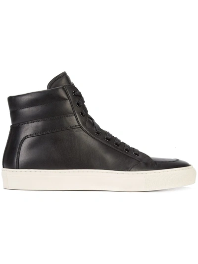 Koio Men's Primo Tonal Leather High-top Sneakers In Black