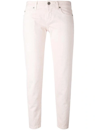 Aspesi Low-rise Slim-fit Jeans In Pink