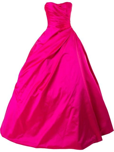 Romona Keveza Strapless Ball Gown - Pink