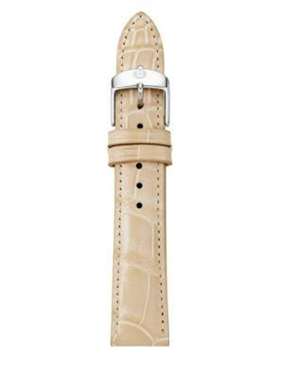 Michele Watches Women's Alligator Leather Watch Strap/16mm In Natural