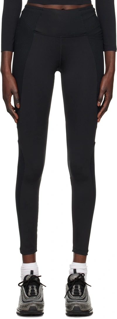 Nike Women's Air Fast Mid-rise 7/8 Running Leggings With Pockets In Black