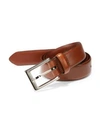 Saks Fifth Avenue Collection Leather Belt In Tan Brown