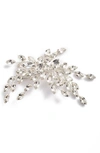 Brides And Hairpins Isadora Crystal Hair Clip In Silver