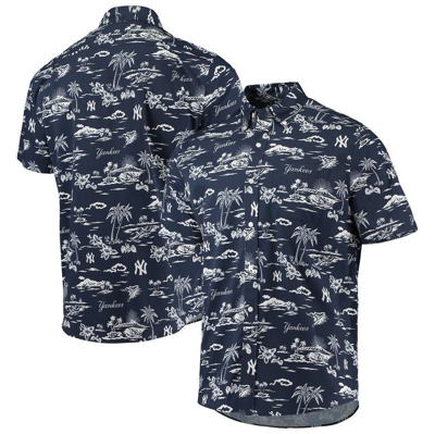 Reyn Spooner Navy New York Yankees Kekai Performance Button-up Shirt