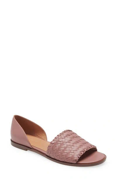 Madewell The Kinsley D'orsay Flat In Faded Mauve