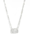 Shymi Cubic Zirconia Pendant Necklace In Silver