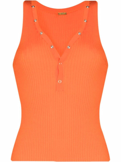 Dodo Bar Or Brook Ribbed Tank Top In Orange