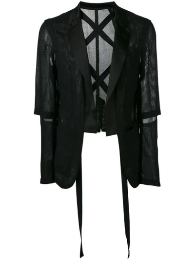 The Soloist Strap-detail Sports Jacket In Black