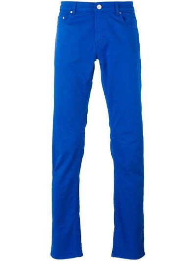 Pt01 Tapered-hose Mit Schmaler Passform In Blue