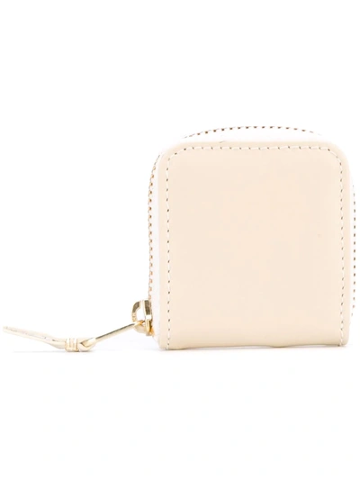 Comme Des Garçons Colour Plain Coin Purse In Neutrals