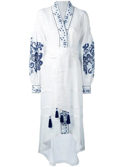 Yuliya Magdych 'berry' Dress In White