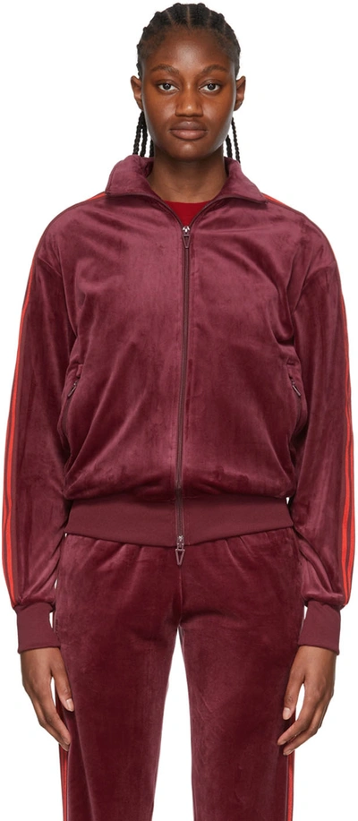 Adidas X Ivy Park Burgundy Polyester Jacket In Cherry Wood