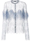 Maki Oh Lace Feather Blouse In Grey