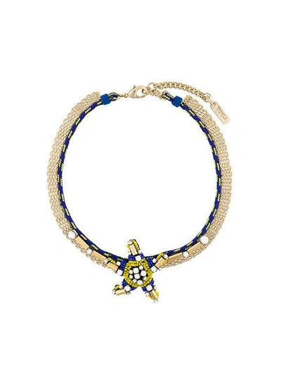 Radà Star Pendant Short Necklace - Blue