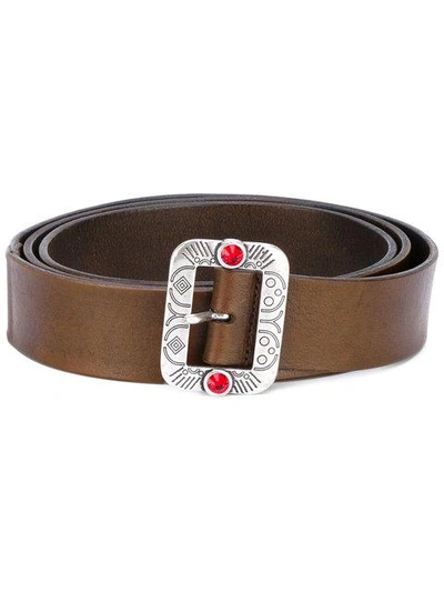Htc Hollywood Trading Company Embossed Buckle Belt