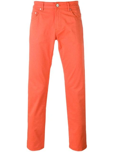 Pt05 Classic Chino Trousers In Yellow
