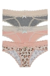 Honeydew Intimates Ahna 3-pack Hipster Panties In Heatgry/georg/clmlpd