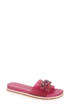 Karl Lagerfeld Bijou Slide Sandal In Pink