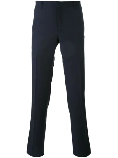 Aiezen Straight-leg Tailored Trousers In Blue