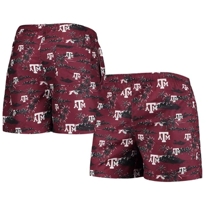 Foco Men's  Maroon Texas A&m Aggies Island Palm Swim Trunks