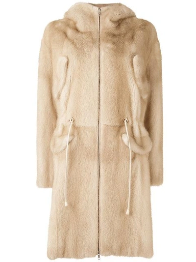 Liska Chantal Coat In Neutrals