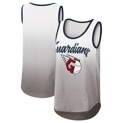 G-iii 4her By Carl Banks Women's  White Cleveland Guardians Logo Opening Day Tank Top