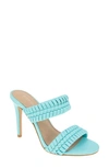 Bcbgeneration Women's Jendi Woven Stiletto Sandals In Aqua Splash