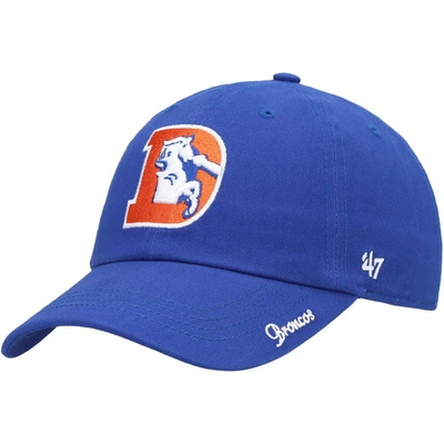 47 Brand '47 Royal Denver Broncos Miata Clean Up Legacy Adjustable Hat