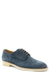 Bruno Magli Men's Milano Lace Up Wingtip Oxford Shoes In Navy Suede