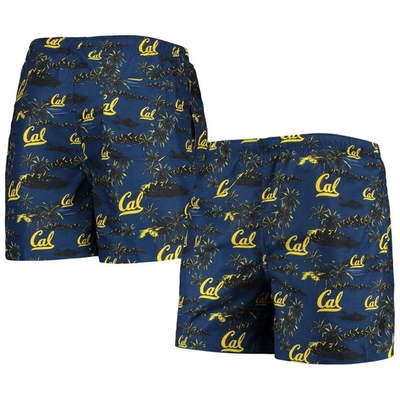 Foco Navy Cal Bears Island Palm Swim Trunks