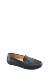 Marc Joseph New York Broadway Venetian Driver In Navy Grainy