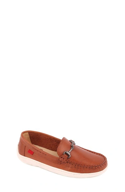 Marc Joseph New York Kids' Morton Street Driving Shoe In Cognac Napa