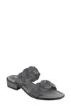 David Tate Honey Sandal In Gunmetal